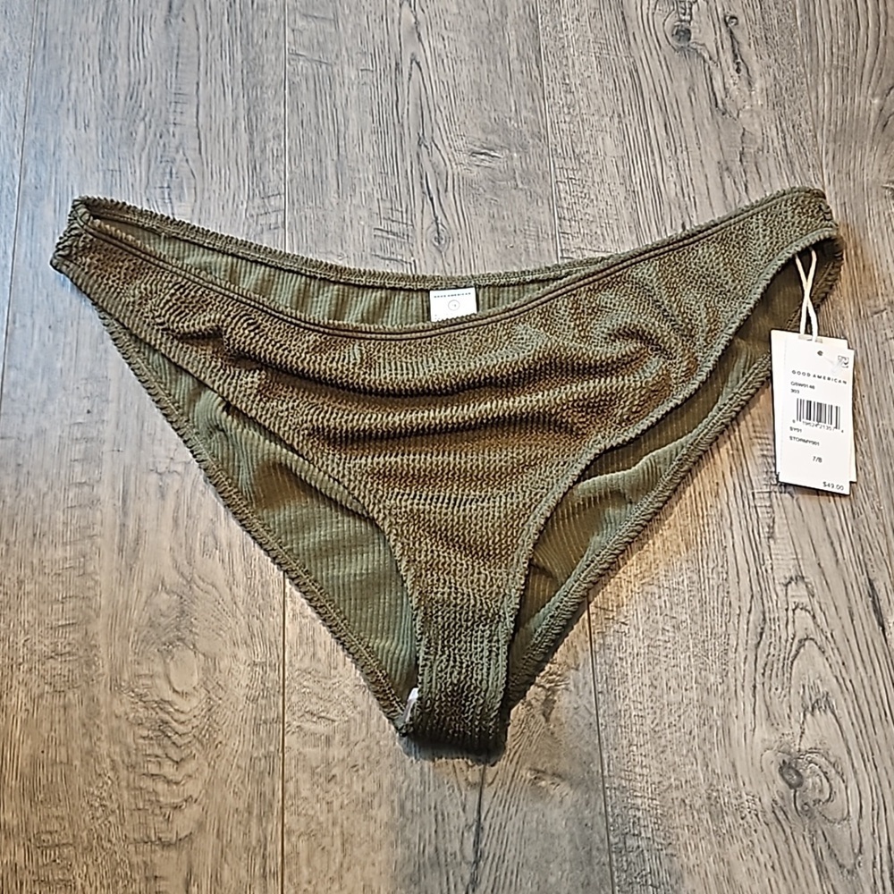 Good American Stormy001 Size 6/7 Bikini Bottoms Brand New With Tags